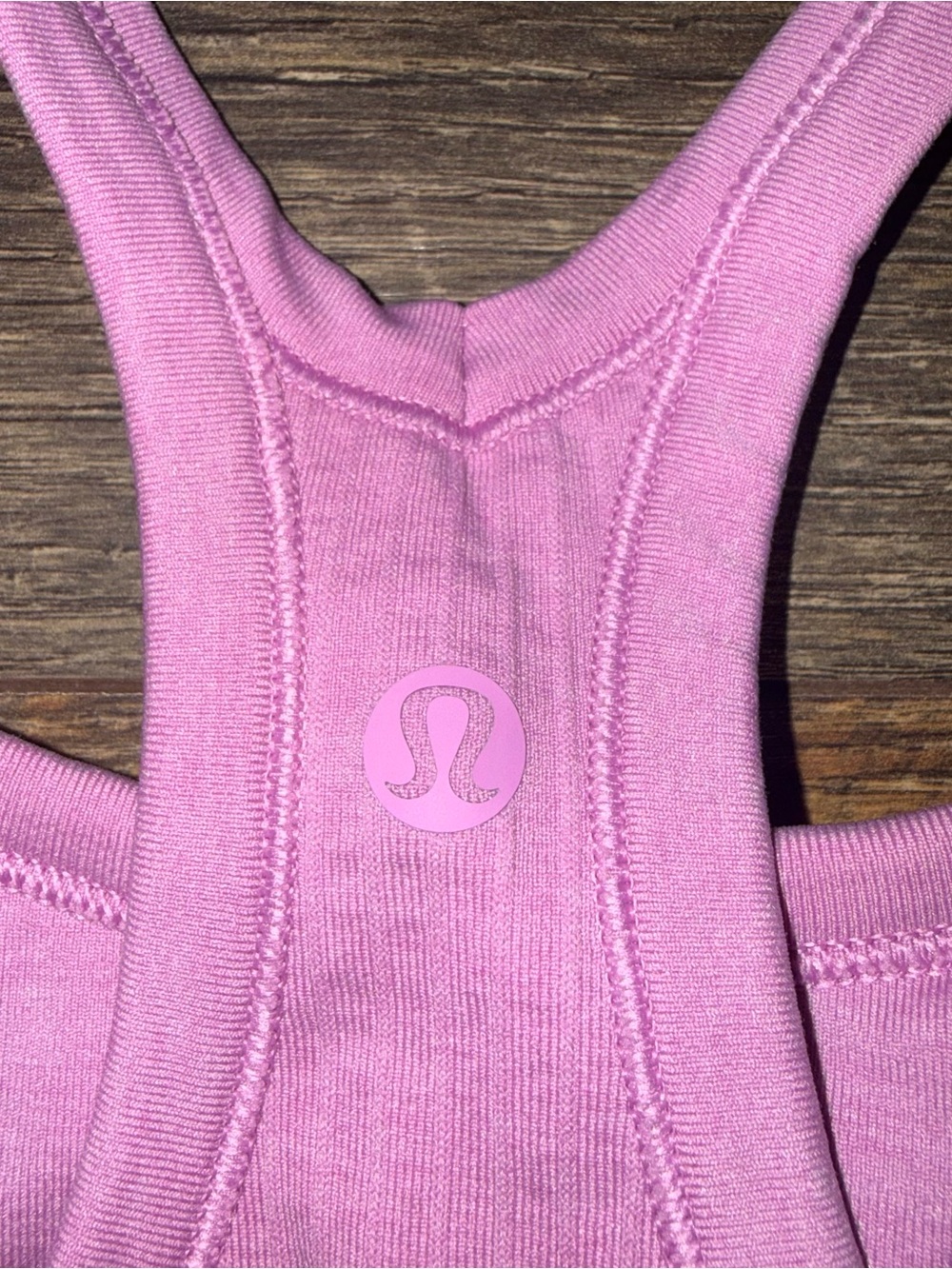 lululemon athletica Ribbed Pink Racerback Tank - Picture 3 of 4